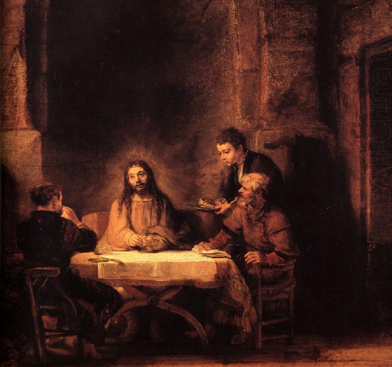 REMBRANDT Harmenszoon van Rijn Supper at Emmaus   fu china oil painting image